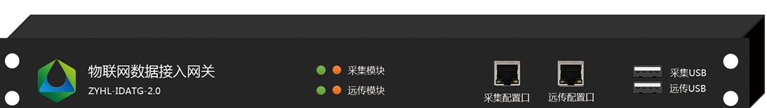 物联网数据接入网关-2型前面板示意图